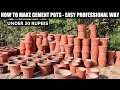 How To Make Cement Pots | EASY PROFESSIONAL WAY