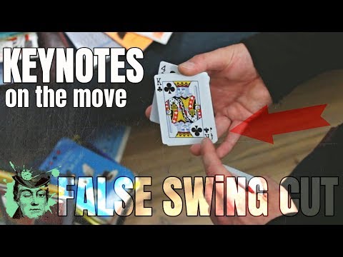 false SWiNG CUT fast-paced KEyNOTES TUTORiAL card magic trick