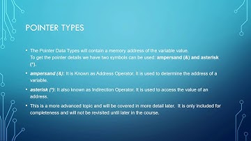 Lesson 4: Data Types and Variables