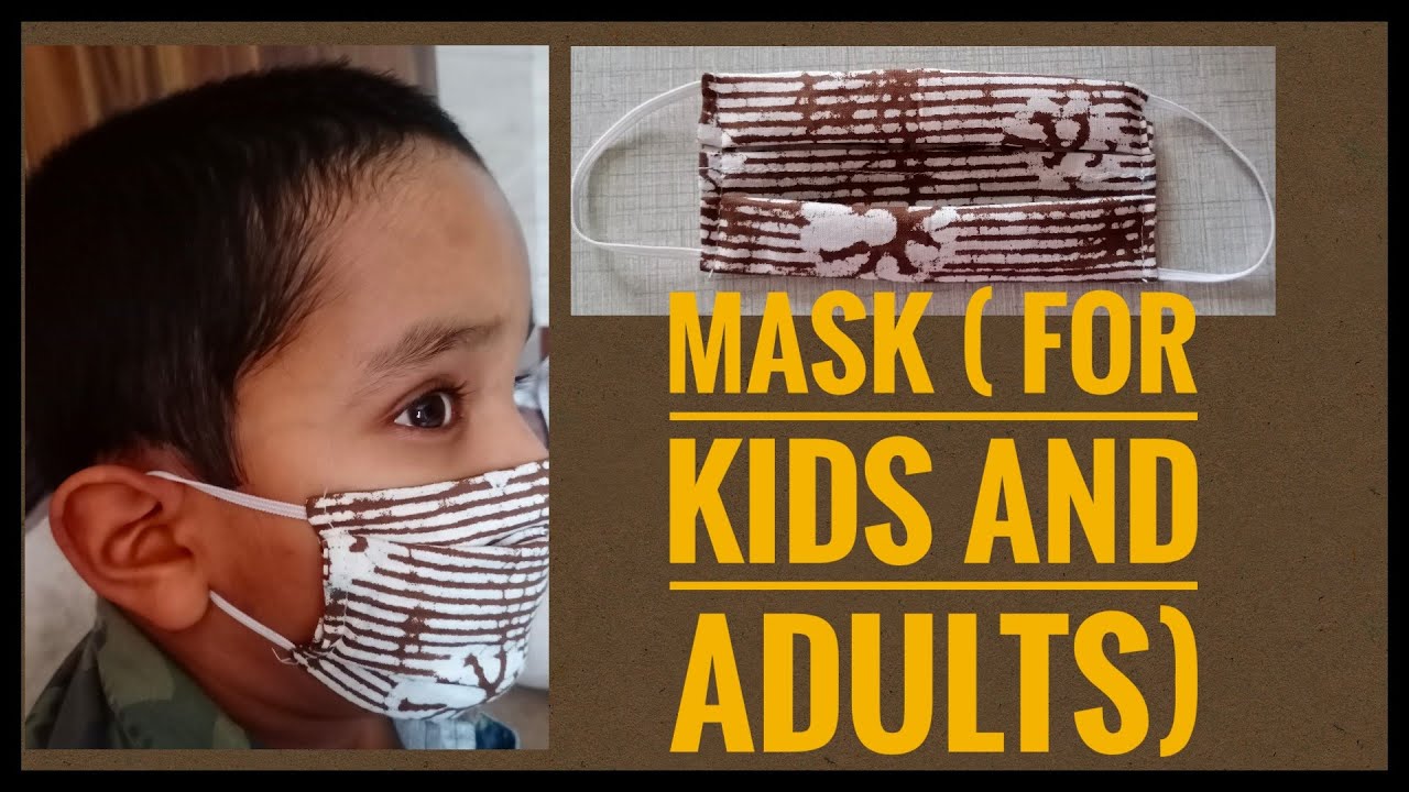 Making fabric mask at home (super quick and easy) YouTube