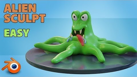 Alien Sculpting | Beginner Follow Along Tutorial | Easy | Blender 2.8
