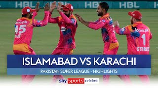 Islamabad register THIRD win | Islamabad United vs Karachi Kings | Pakistan Super League Highlights screenshot 5