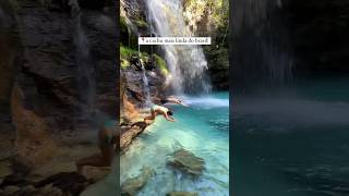 📍Cachoeira Santa Bárbara- Cavalcante, GO #turismonobrasil #goiás #santabarbara