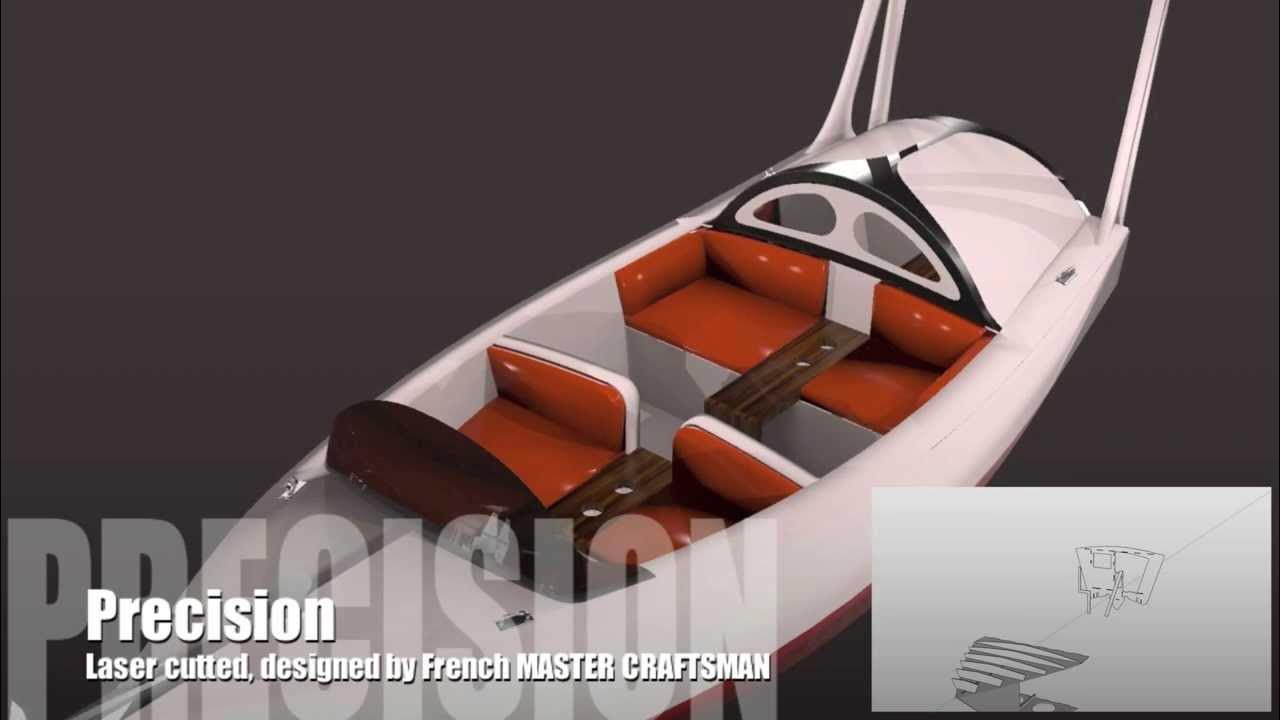 New wooden power boat Kit, Free plans... YouTube