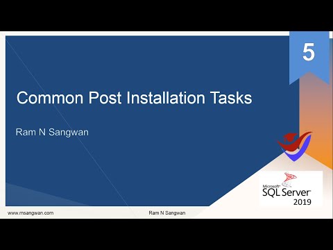 Common Post Installation Tasks SQL Server 2019 | SQL Server post-installation configuration tuning