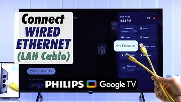 How to Setup Ethernet Wired Internet Connection For Philips TV! [LAN]