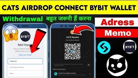 How To Connect Cats Bybit Wallet | Cats Airdrop Withdrawal Bybit Deposit Adress, Memo | Cats Airdrop