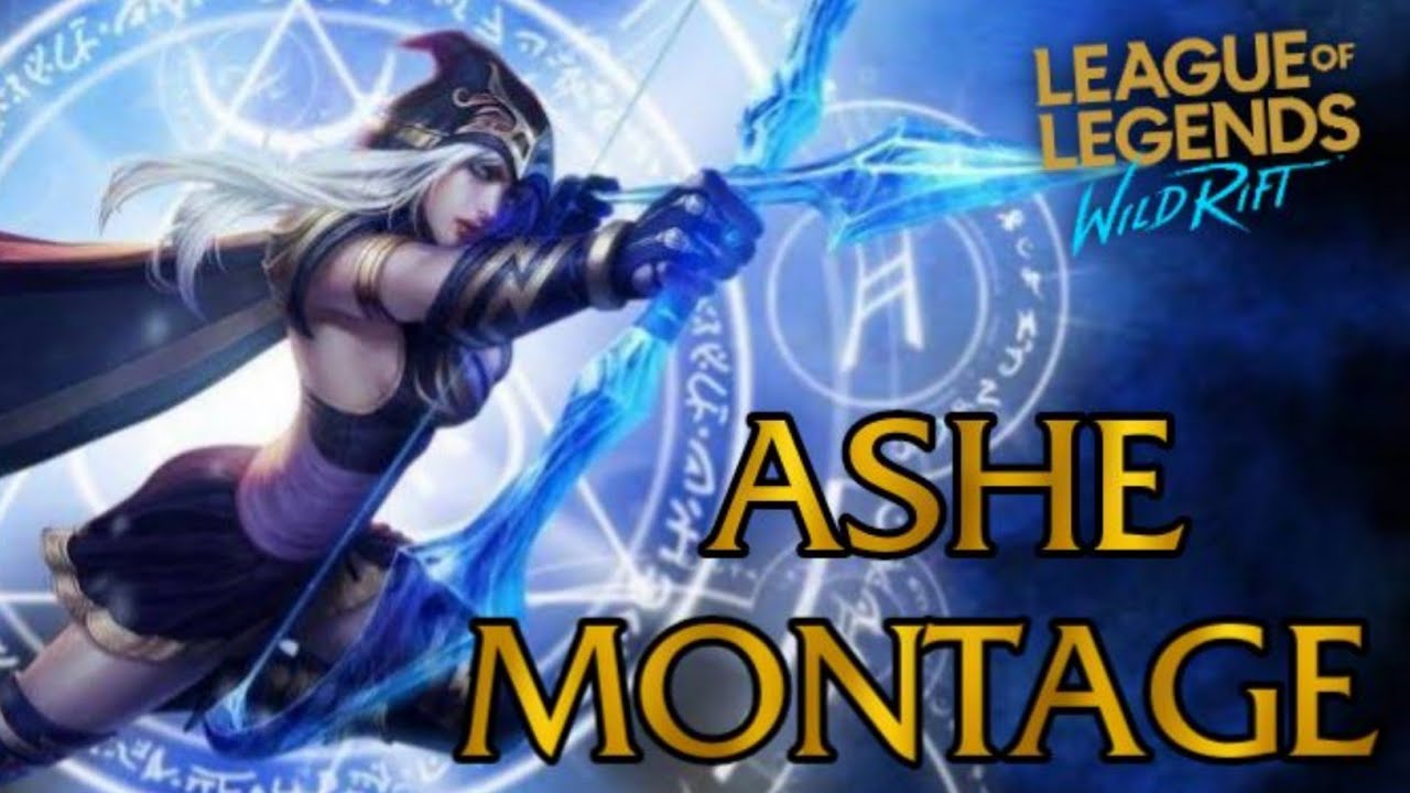 Ashe Montage Attack Carry Damage Acd League Of Legends Wild Rift Youtube