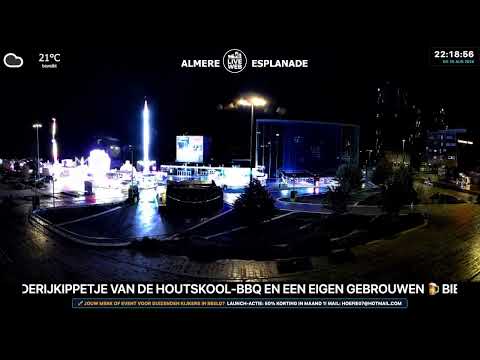 Almere Esplanade Live 🔴 24/7 Webcam HD | Centrum, Weerwater & Weer