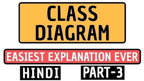 Class Diagram Part-3 Explained in Hindi l Software Modeling and Designing Course