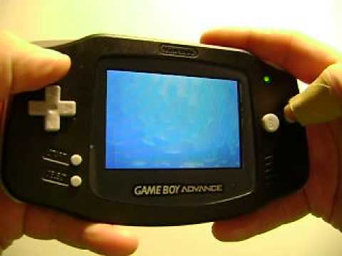 Original Gameboy Advance with 101 backlit screen + adjustable brightness - YouTube