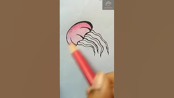 how to draw jellyfish for kids.#art #drawing #cartoon #artist #how #howto #howtodraw