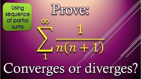 Series 1/n(n+1) converges or diverges? | Maths |Mad Teacher