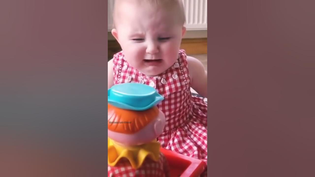 Cutest Baby Crying Moments #9 - Funny Cute Baby Girl, Crying baby try not to laugh #Shorts Status