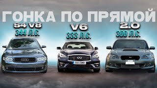 видео: S4 V8 против Инфинити V6, Субару и другие авто. Вторая часть видео с заездами из Волгограда. картинка: S4 V8 против Инфинити V6, Субару и другие авто. Вторая часть видео с заездами из Волгограда.
