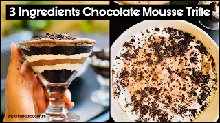 This 3 ingredients chocolate mousse trifle is a perfect dessert for
your eid year. you can make it in literally 15 minutes and doesn't
require any ba...