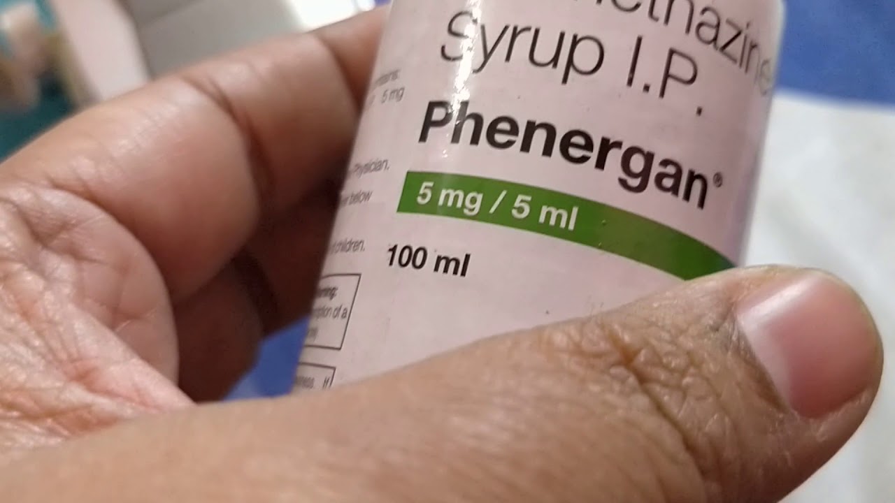 Medicine review in English Phenergan syrup uses side