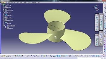 Surface in catia Part 17 Vẽ Cánh Quạt - Propeller
