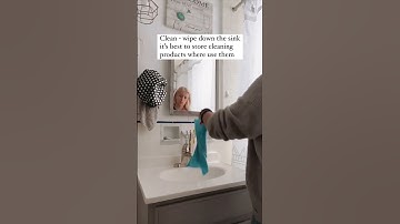 🚽15 Minute Bathroom Decluttering Habit #homeorganization #declutter