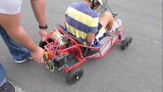 Razor Dune Buggy converted to weed wacker powered go kart