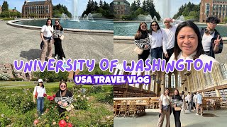 Exploring University of Washington | Seattle USA Travel Vlog 2025 | #anjocarlatravels