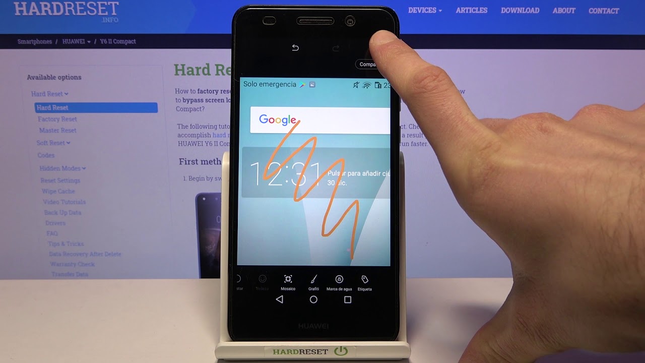 Cómo hacer una captura de pantalla en HUAWEI Y6 II tomar captura