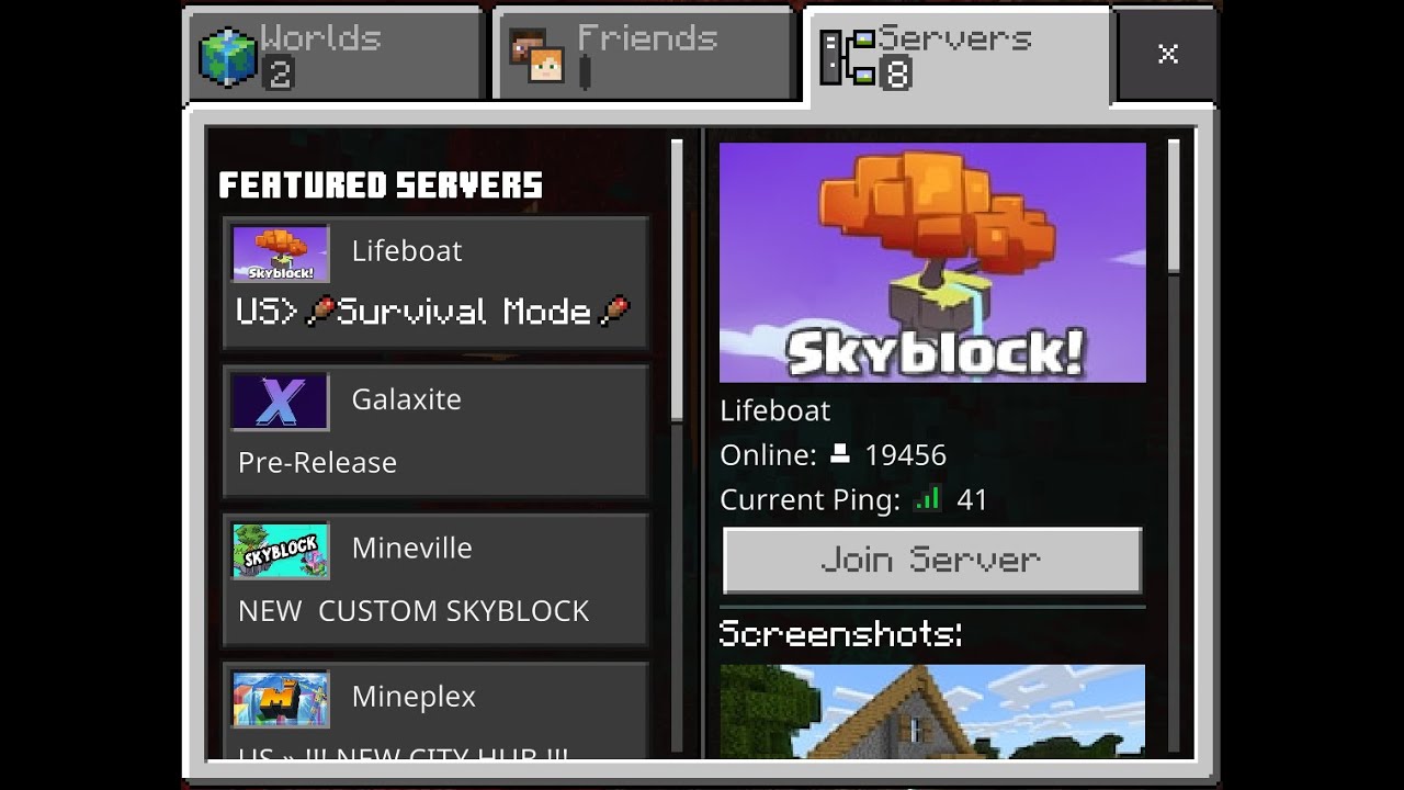 I play skyblock server - YouTube