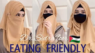 Comfortable Hijab Style Instant Supereasy Eating Friendly Full Coverage Hijab Tutorial 