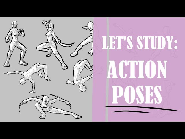 How to Draw a Sword Fighting Action Pose - YouTube