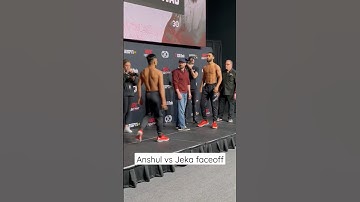 Anshul Jubli vs Jeka faceoff finals Road to the UFC Finals