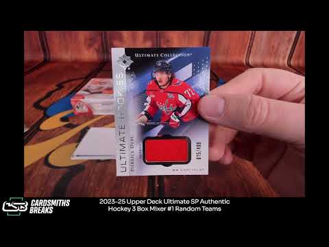 2023 25 Upper Deck Ultimate SP Authentic Hockey 3 Box Mixer #1