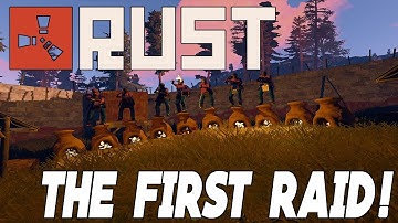 Rust: THE FIRST RAID - MEGA LOOT (Resources/Guns) | Vanilla
