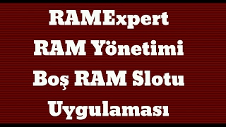 RAMExpert PC Bilgisayar RAM Durumu Takılabilecek Maximum RAM'i Gösteren Prpgram