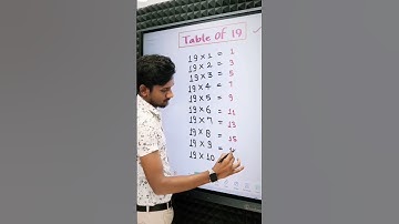 what is table of 19 math Masti  viral maths  Masti video #trending #viralshort #education #maths