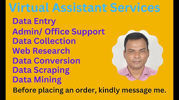 Virtual Assistant Gig Video(Web Research, Data Entry, Lead Generation)