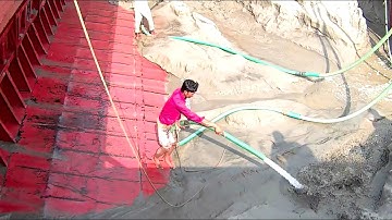 Amazing Sand Unloading Process from Cargo Ship | River Dredging Work | SHAHIN360