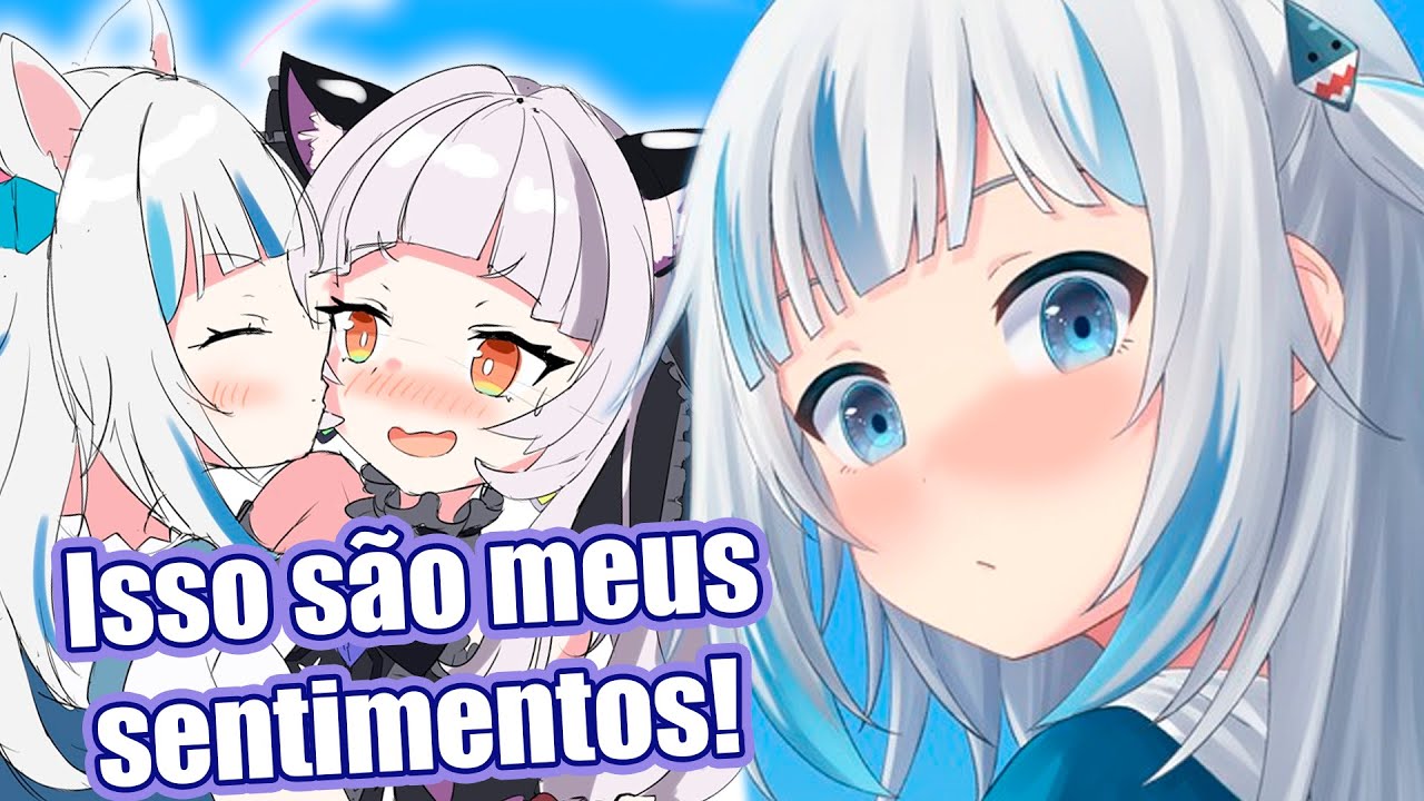 Gura declara seu amor a Shion e o chat a chama de "cringe"  [Hololive EN sub BR]