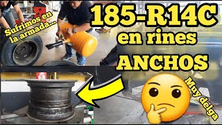 LLANTAS 14" MUY DELGADAS EN RINES MUY ANCHOS | SUFRIMOS  🤣😭 || Lantero YouTubero