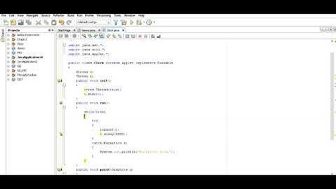 Application of Util Package using Thread & Applet in NetBeans by Soumen Sir