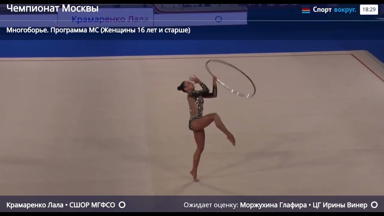 Lala Kramarenko hoop Moscow Championship AA final 2026 28.45 