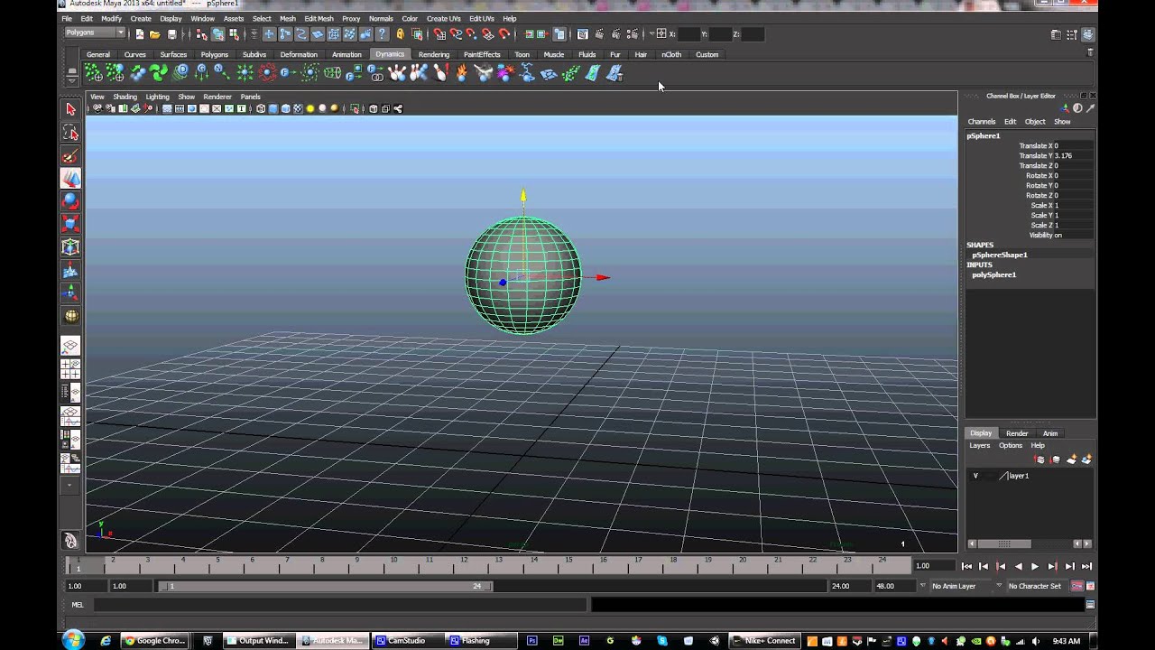Beginners Maya Lesson 01 Part 002 - YouTube