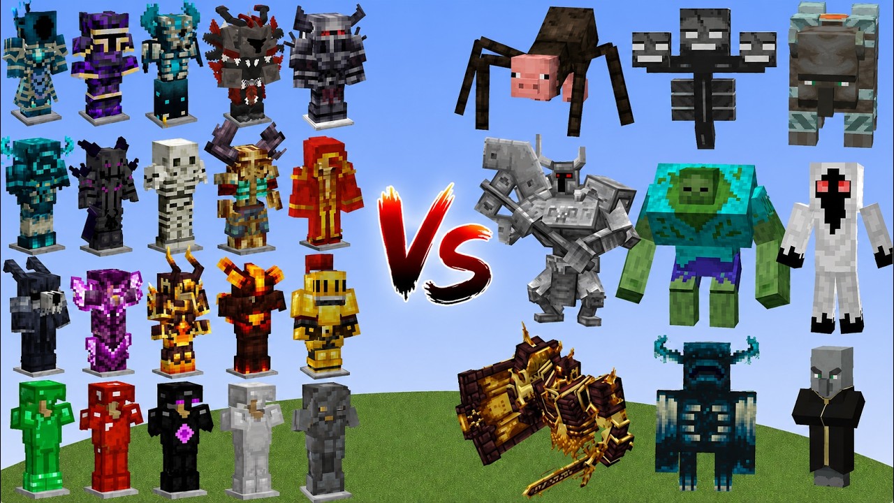 Which Armor Can Survive EVERY Minecraft Boss?