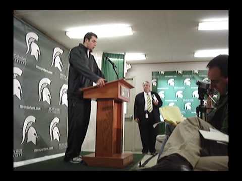 10/03/09 - Michigan State QB Keith Nichol postgame