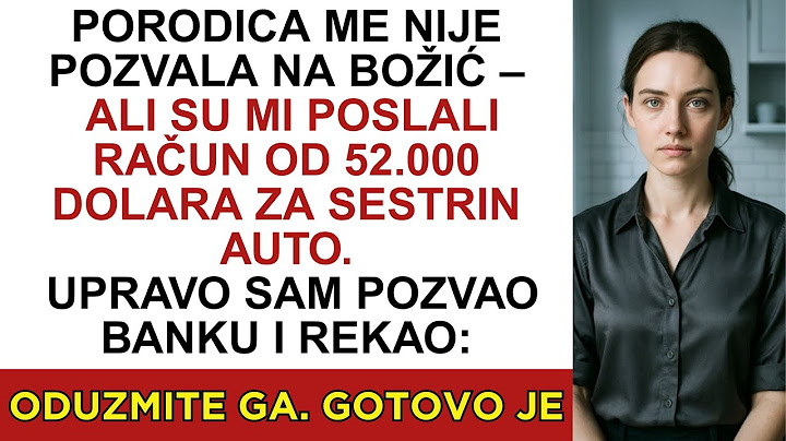 Porodica me nije pozvala na Božić – ali su mi poslali račun od 52.000 dolara za sestrin auto