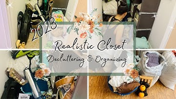 *New* Realistic Closet Clean Out, Declutter, & Organizing  || Tiny Tidy Tuesday Collaboration!