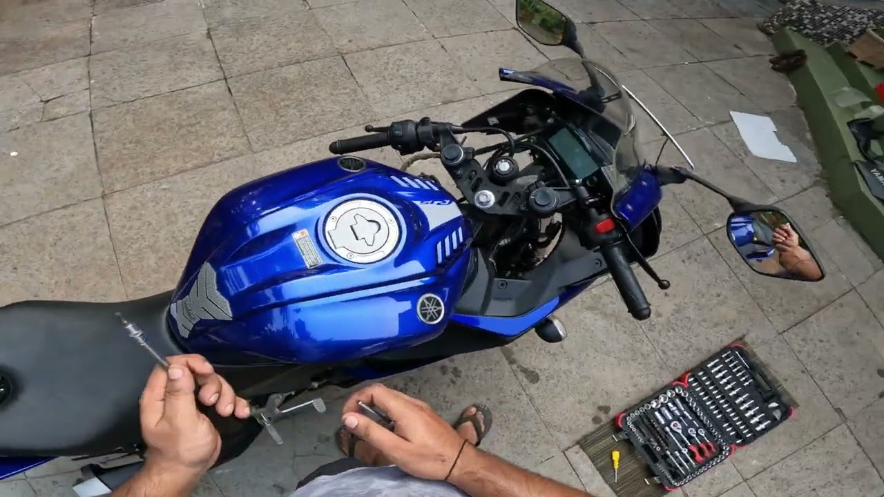 Yamaha R15 v3 coolant change | RevHp | DIY