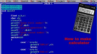 How  to make calculator using C language | Calculator using Switch Case In C programming