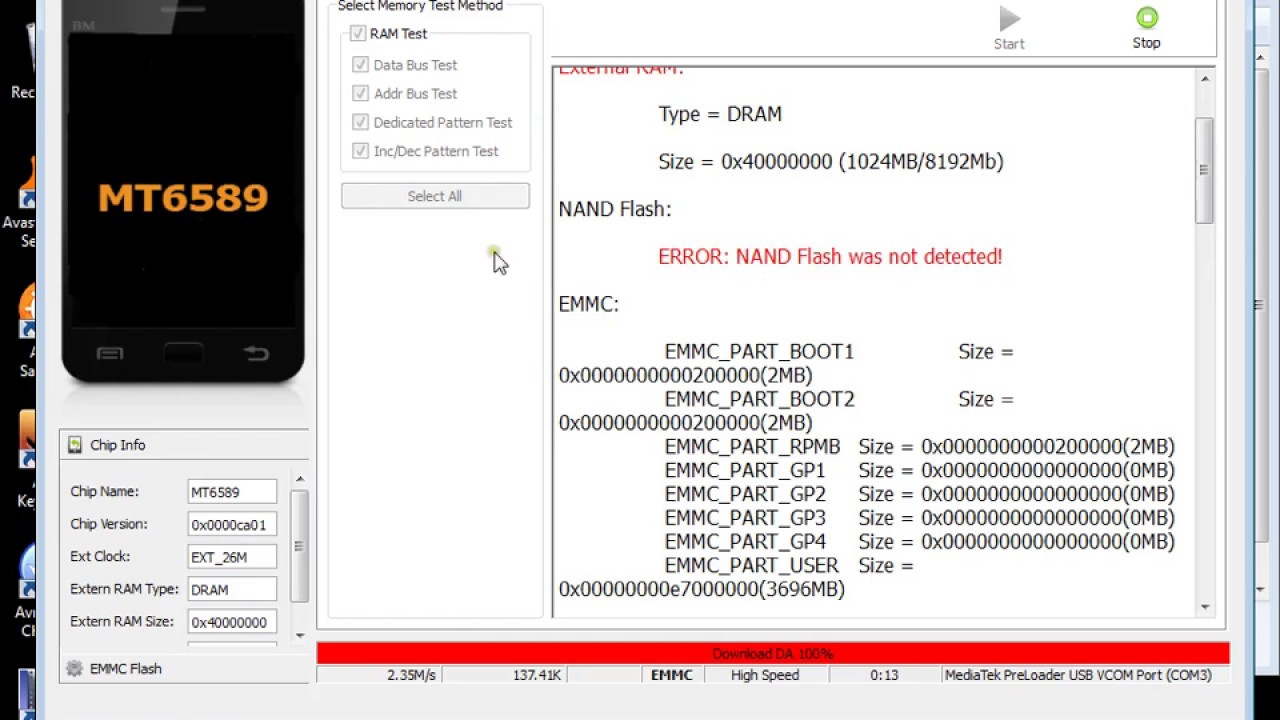 Ошибка NAND. SP Flashtool Error. Flash Tool        Error   PMT. FL Flash Tool. Brom cmd fail