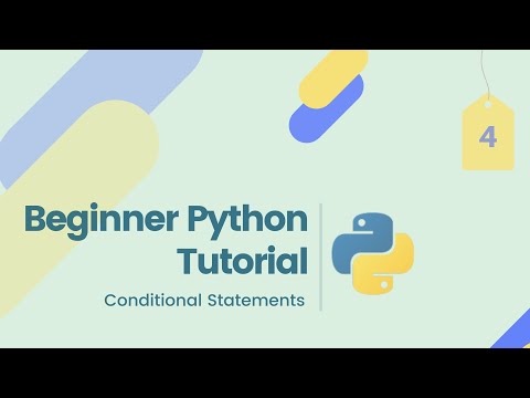 Beginner Python Tutorial - Conditional Statements(else/if) - #4