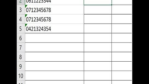 Excel, format numéros de téléphone (sous-titrage anglais)